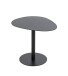 Beistelltisch >59539< in schwarz, Stahlrohr, Metall - 51x42x41cm (BxHxT)