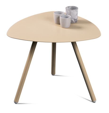 Beistelltisch >Mira 1< in cremeweiß - 50x40x50 (BxHxT)