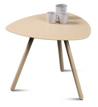 Beistelltisch >Mira 1< in cremeweiß - 50x40x50 (BxHxT)