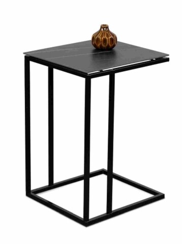 Beistelltisch >Beistelltisch Jon< in schwarz - 38x62x43 (BxHxT)