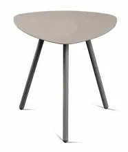 Beistelltisch >Mira 2< in grau, Metall grau -...