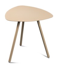 Beistelltisch >Mira 2< in cremeweiß, Metall cremeweiß - 50x50x50cm (LxBxH)