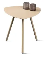 Beistelltisch >Mira 2< in cremeweiß, Metall cremeweiß - 50x50x50cm (LxBxH)