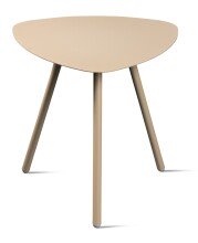 Beistelltisch >Mira 2< in cremeweiß, Metall cremeweiß - 50x50x50cm (LxBxH)