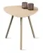 Beistelltisch >Mira 2< in cremeweiß, Metall cremeweiß - 50x50x50cm (LxBxH)