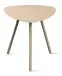 Beistelltisch >Mira 2< in cremeweiß, Metall cremeweiß - 50x50x50cm (LxBxH)