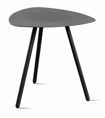 Beistelltisch >Mira 2< Metall, pulverbeschichtet, in anthrazit - 50x50x50 (BxHxT)