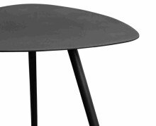 Beistelltisch >Mira 2< Metall, pulverbeschichtet, in anthrazit - 50x50x50 (BxHxT)