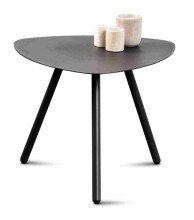 Beistelltisch >Mira 1< Metall, pulverbeschichtet, in anthrazit - 50x40x50 (BxHxT)