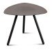 Beistelltisch >Mira 1< Metall, pulverbeschichtet, in anthrazit - 50x40x50 (BxHxT)