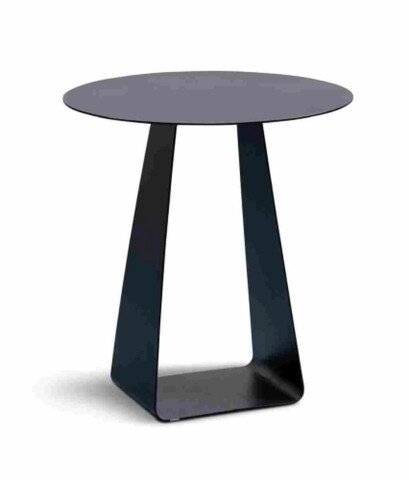 Couchtisch >Freddy 3 < Metall, pulverbeschichtet, in schwarz - 50x45 (HxD)