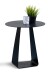 Couchtisch >Freddy 3 < Metall, pulverbeschichtet, in schwarz - 50x45 (HxD)