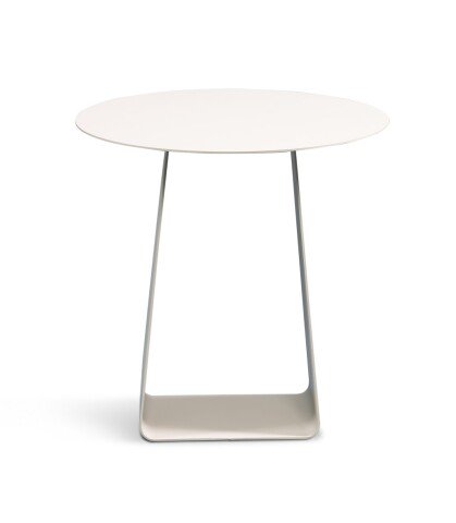 Beistelltisch >Freddy 2< Metall, pulverbeschichtet, in cremeweiß - 45x45 (HxD)