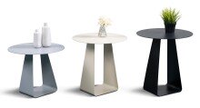 Beistelltisch >Freddy 2< Metall, pulverbeschichtet, in cremeweiß - 45x45 (HxD)