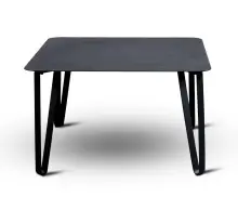 Couchtisch >Emma 3< in schwarz, Metall  -...