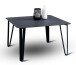 Couchtisch >Emma 3< in schwarz, Metall  - 75x45x75cm (BxHxT)