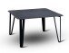 Couchtisch >Emma 3< in schwarz, Metall  - 75x45x75cm (BxHxT)