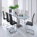 Esszimmerstuhl >Yanielle I< (4er Set) aus Metall - 43x100x57cm (BxHxT)