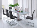 Esszimmerstuhl >Yanielle I< (4er Set) aus Metall - 43x100x57cm (BxHxT)