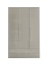 Drehtürenschrank >Jenna< 3 Türen, 4 Schübe, 4 Böden,1 Stange, Champagner - 126x208x57 (BxHxT)