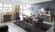 Schalenstuhl >ROCKVILLE< (4er-Set) Sitz weiß, Kunststoff. Füße schwarz - 57x80x58cm (BxHxT)