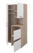 Mehrzweckschrank-Set >Laundry 3< (3-teilig) Weiss / Eiche Dekor - 204x184x67cm (BxHxT)