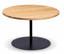 Couchtisch >Leo 1< in schwarz + Wildeiche...