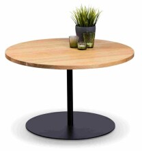 Couchtisch >Leo 1< in schwarz + Wildeiche...