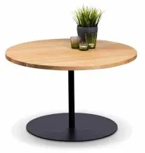 Couchtisch >Leo 1< in schwarz + Wildeiche...