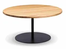 Couchtisch >Leo 2< in schwarz + Wildeiche...