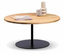 Couchtisch >Leo 2< in schwarz + Wildeiche...