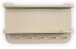 Garderobenleiste >Jil 2< 6 Haken, 2 Ablagen, cremeweiß, Metall - 70x40x12cm (BxHxT)