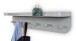 Garderobenleiste >Jil 1< 6 Haken, 1 Ablage, grau, Metall - 70x15x12cm (BxHxT)