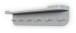 Garderobenleiste >Jil 1< 6 Haken, 1 Ablage, grau, Metall - 70x15x12cm (BxHxT)