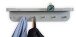 Garderobenleiste >Jil 1< 6 Haken, 1 Ablage, grau, Metall - 70x15x12cm (BxHxT)