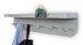 Garderobenleiste >Jil 1< 6 Haken, 1 Ablage, grau, Metall - 70x15x12cm (BxHxT)