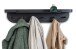 Garderobenleiste >Jil 1< 6 Haken, 1 Boden, anthrazit, Metall - 70x12x15cm (BxHxT)