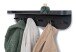 Garderobenleiste >Jil 1< 6 Haken, 1 Boden, anthrazit, Metall - 70x12x15cm (BxHxT)