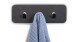 Garderobenleiste >Tilly 1< 3 Haken, anthrazit, Metall  - 30x10x3cm (BxHxT)