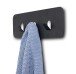 Garderobenleiste >Tilly 1< 3 Haken, anthrazit, Metall  - 30x10x3cm (BxHxT)
