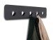 Garderobenleiste >Tilly 2< 5 Haken, anhrazit, Metall - 50x10x3cm (BxHxT)