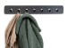 Garderobenleiste >Tilly 3< 7 Haken, anthrazit, Metall - 70x10x3cm (BxHxT)