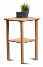 Beistelltisch >Dill 2< in Wildeiche , Massivholz - 40x60x40cm (BxHxT)