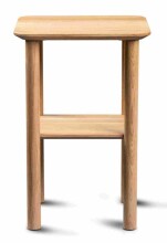 Beistelltisch >Dill 2< in Wildeiche , Massivholz - 40x60x40cm (BxHxT)