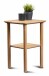 Beistelltisch >Dill 2< in Wildeiche , Massivholz - 40x60x40cm (BxHxT)