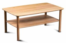 Couchtisch >Dill 2< in Wildeiche, Massivholz -...