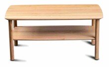 Couchtisch >Dill 2< in Wildeiche, Massivholz - 100x45x60cm (BxHxT)