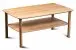 Couchtisch >Dill 2< in Wildeiche, Massivholz - 100x45x60cm (BxHxT)