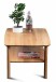 Couchtisch >Dill 2< in Wildeiche, Massivholz - 100x45x60cm (BxHxT)