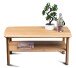 Couchtisch >Dill 2< in Wildeiche, Massivholz - 100x45x60cm (BxHxT)